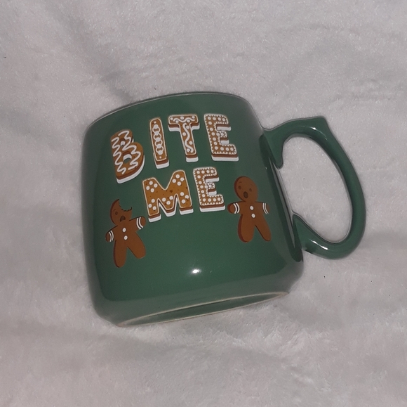 10 Strawberry Street “Bite Me, One Tough Cookie” Mug Holiday Winter Gingerbread - Picture 9 of 9